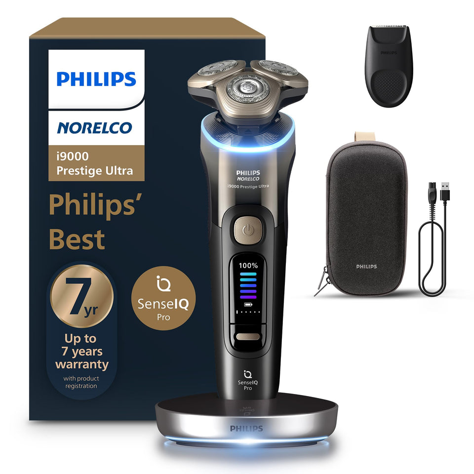 Philips Norelco i9000 Prestige 360° precision head close-up for tight-area shaving