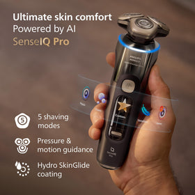Philips Norelco i9000 Prestige Bluetooth app display enables personalized shave settings