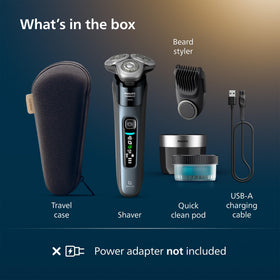 Norelco i9000 travel case included for on-the-go grooming.