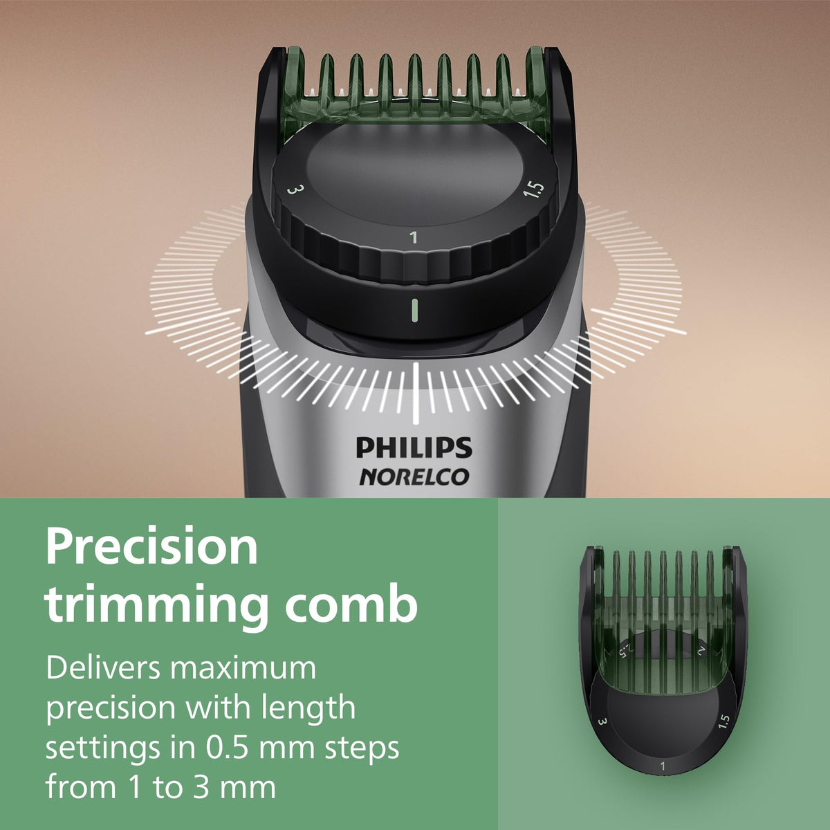 Norelco MG5995 USB-A charging for convenient power on the go