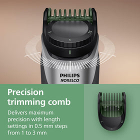 Norelco MG5995 USB-A charging for convenient power on the go