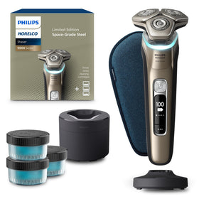 Norelco Shaver Series 9000 Space Grade Edition front view for precise, skin-friendly shaving.
