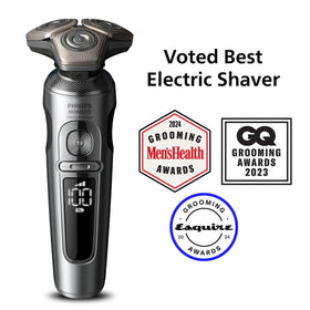 Norelco S9000 Prestige shaver for wet and dry use in the shower