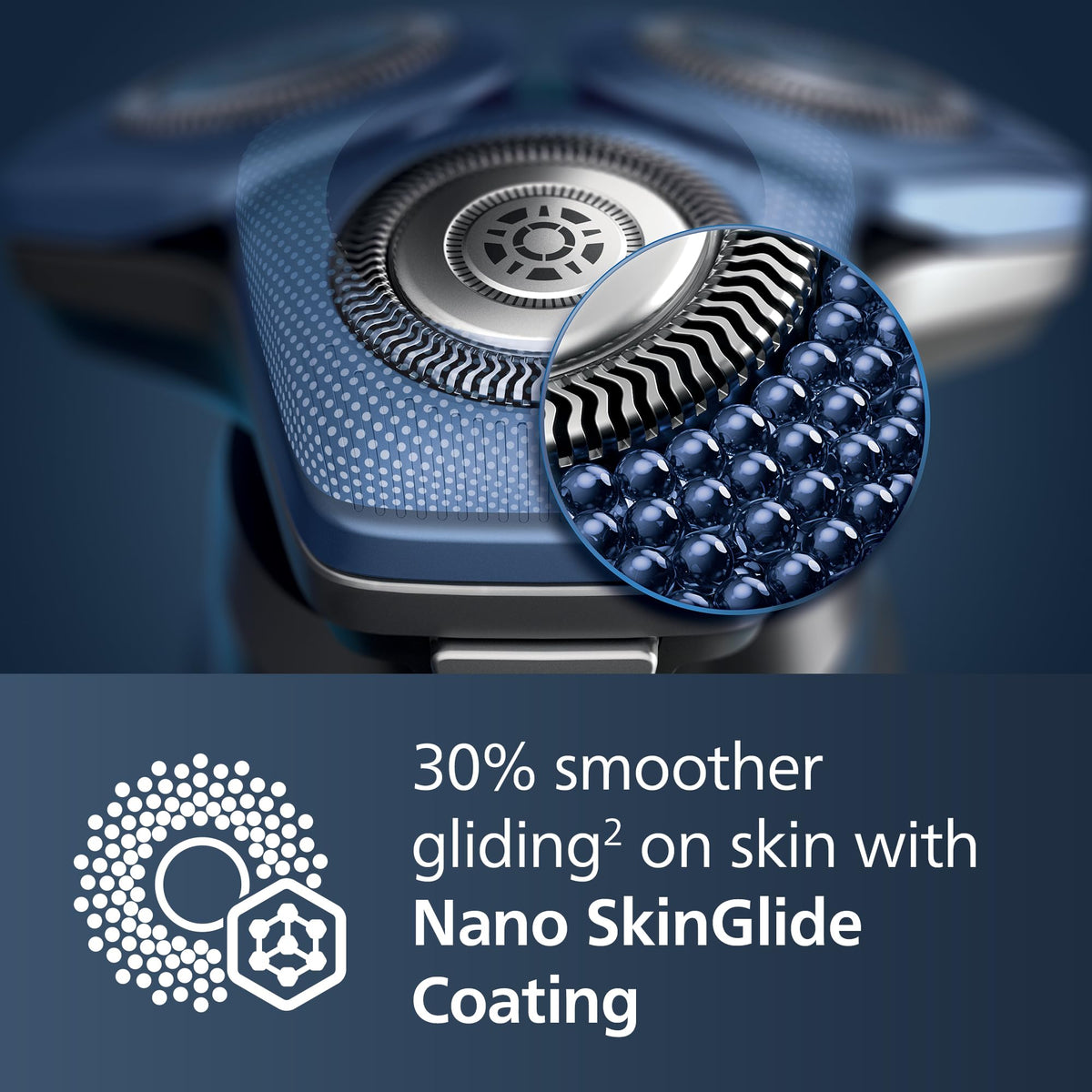 Norelco Series 7000 SenseIQ sensor adapts power for a gentler shave