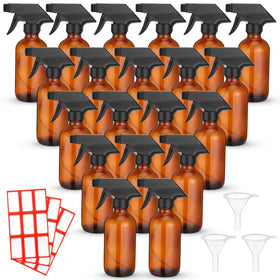 Norme 24-pack glass spray bottles for versatile DIY formulas.