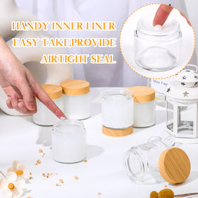 Norme glass containers suitable for cosmetics, spices, essential oils, and scrubs.