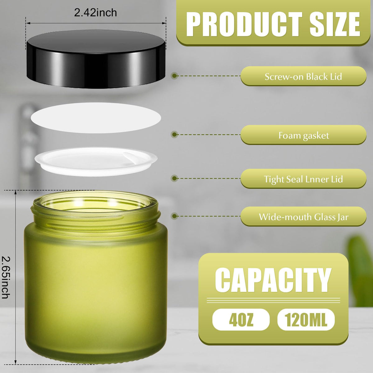 Norme jar with inner liner demonstrating freshness protection