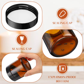 Norme leakproof glass jars travel pack keeps cosmetics secure on the go