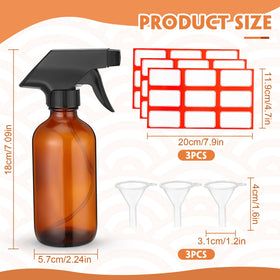Norme funnels facilitate spill-free filling for precise liquids.