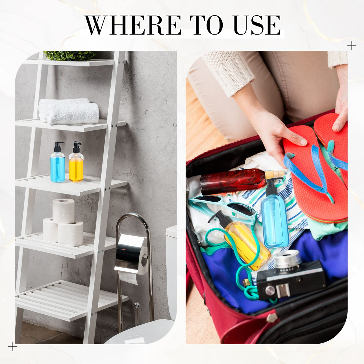 Norme transparent pump bottle ideal for office and bathroom use