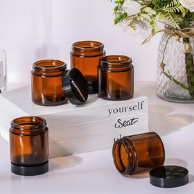 Norme travel-friendly 4oz glass jar for on-the-go skincare and accessories