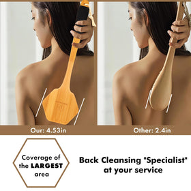 NORTHSONG non-slip grip keeps the brush secure in wet showers