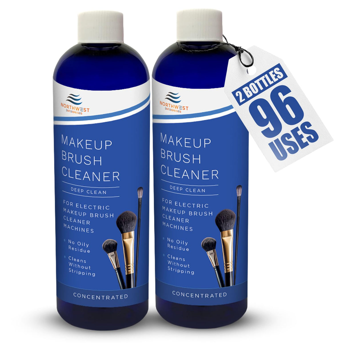 Easy half-capful in water for quick cleaning with your electric brush cleaner.
