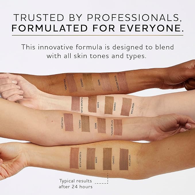 Norvell Applicator Mitt blending self-tanner on skin for a smooth finish