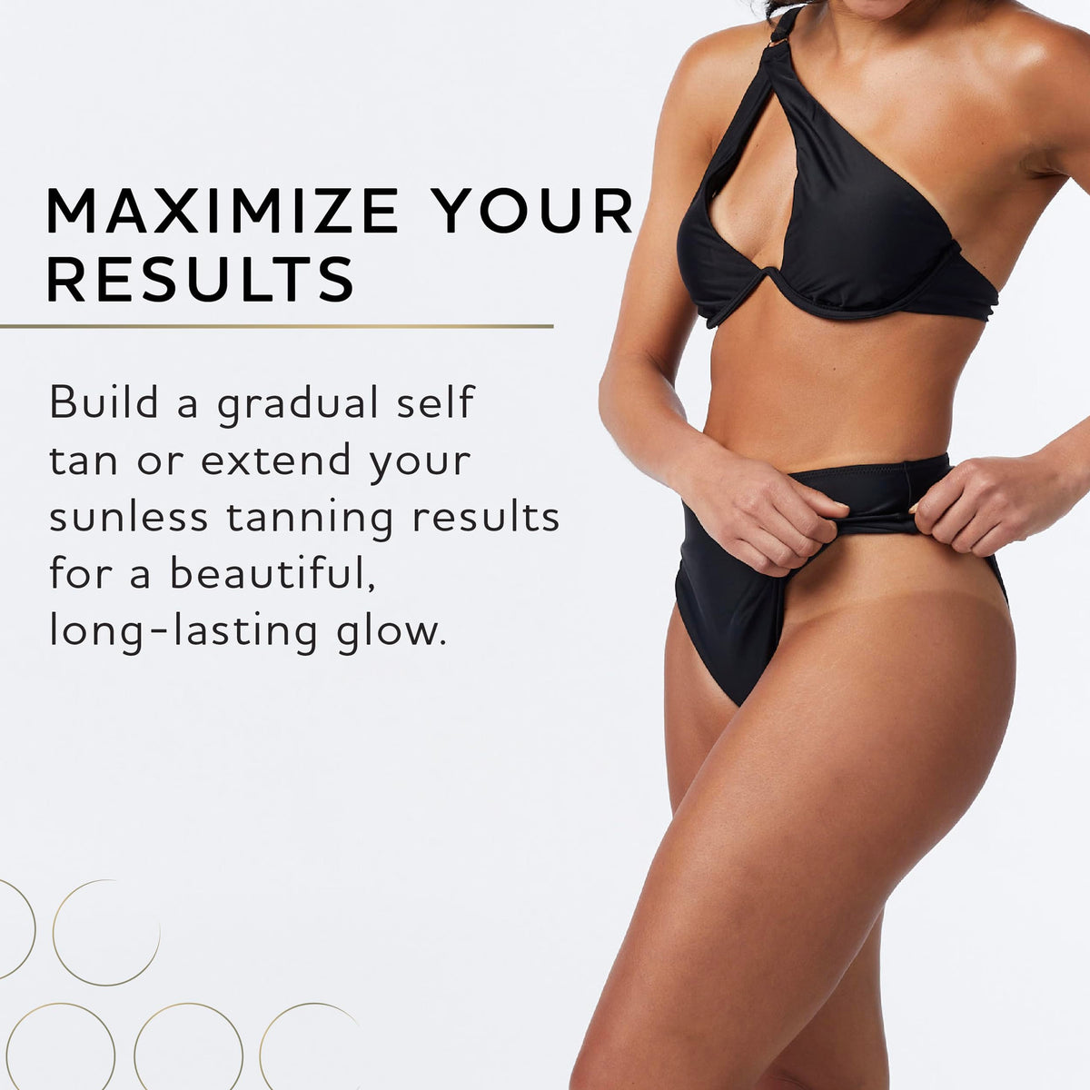 Norvell Sunless tan glow on skin after application on arm