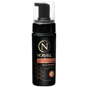 Norvell Tuscan Rapid Self Tanner Mousse bottle with bronzer for instant color