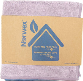 Norwex Tranquil Body Pack packaging image showing convenient three-cloth set