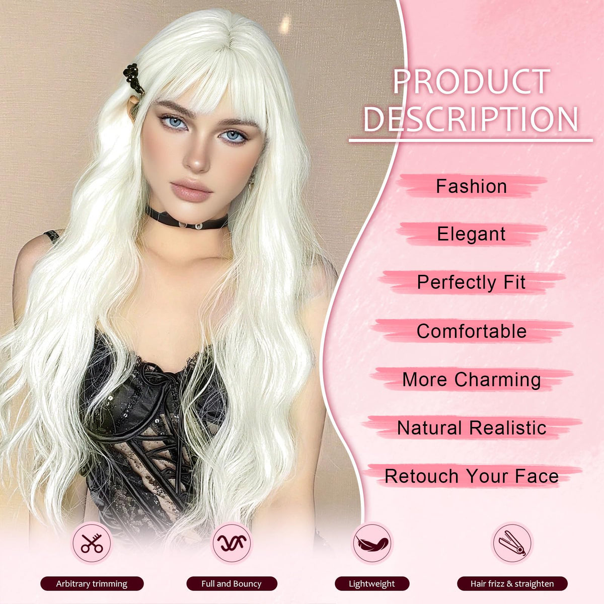 NOSTALGIA daily use wig lightweight and comfortable