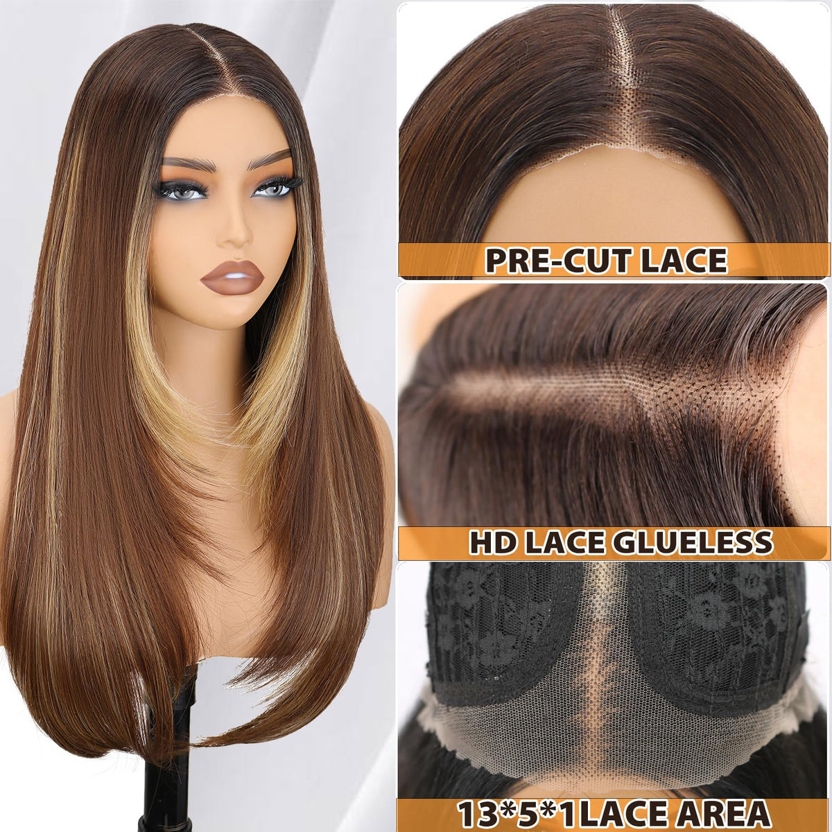 NOSTALGIA glueless-cap layered wig ensures quick wear and secure all-day comfort.