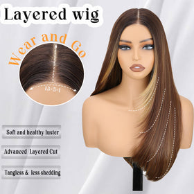 NOSTALGIA premium fiber synthetic wig delivers low-maintenance, tangle-free wear.