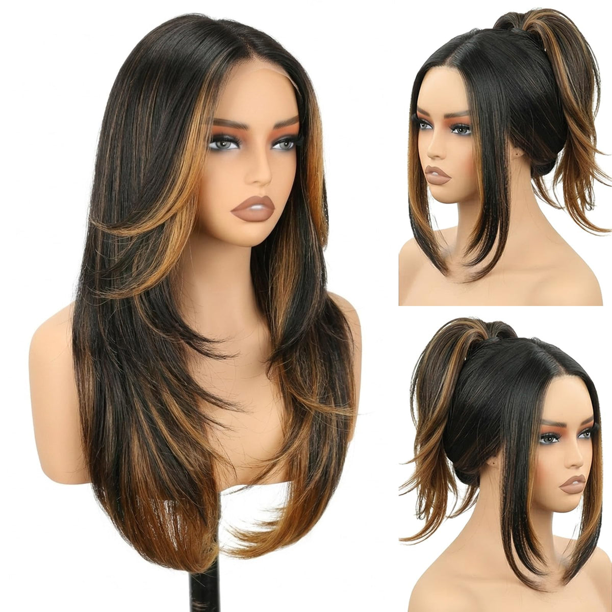 NOSTALGIA Wear & Go wig in honey blonde gradient with natural depth.