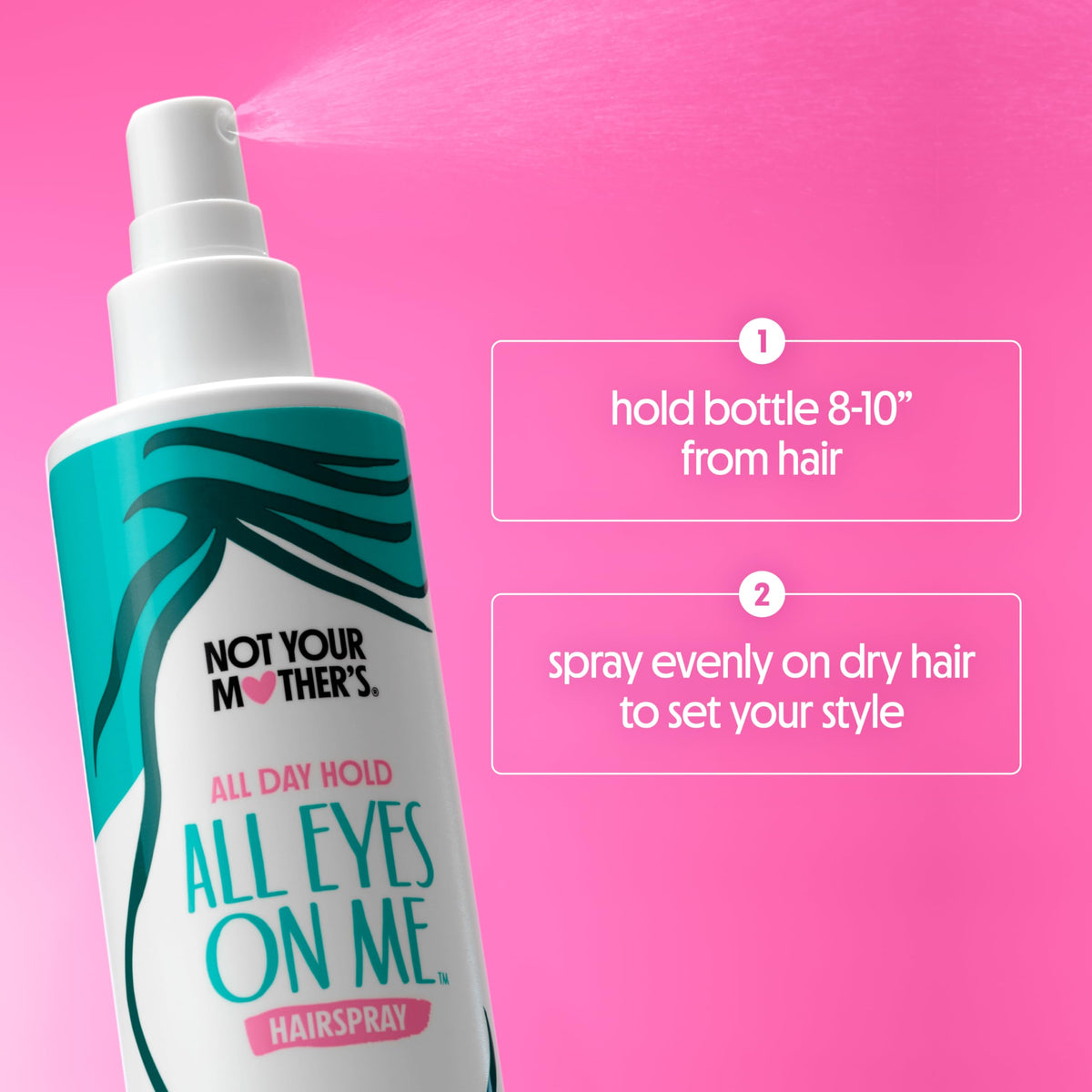 Not Your Mother's All Eyes On Me color-safe hairspray for color-treated hair.