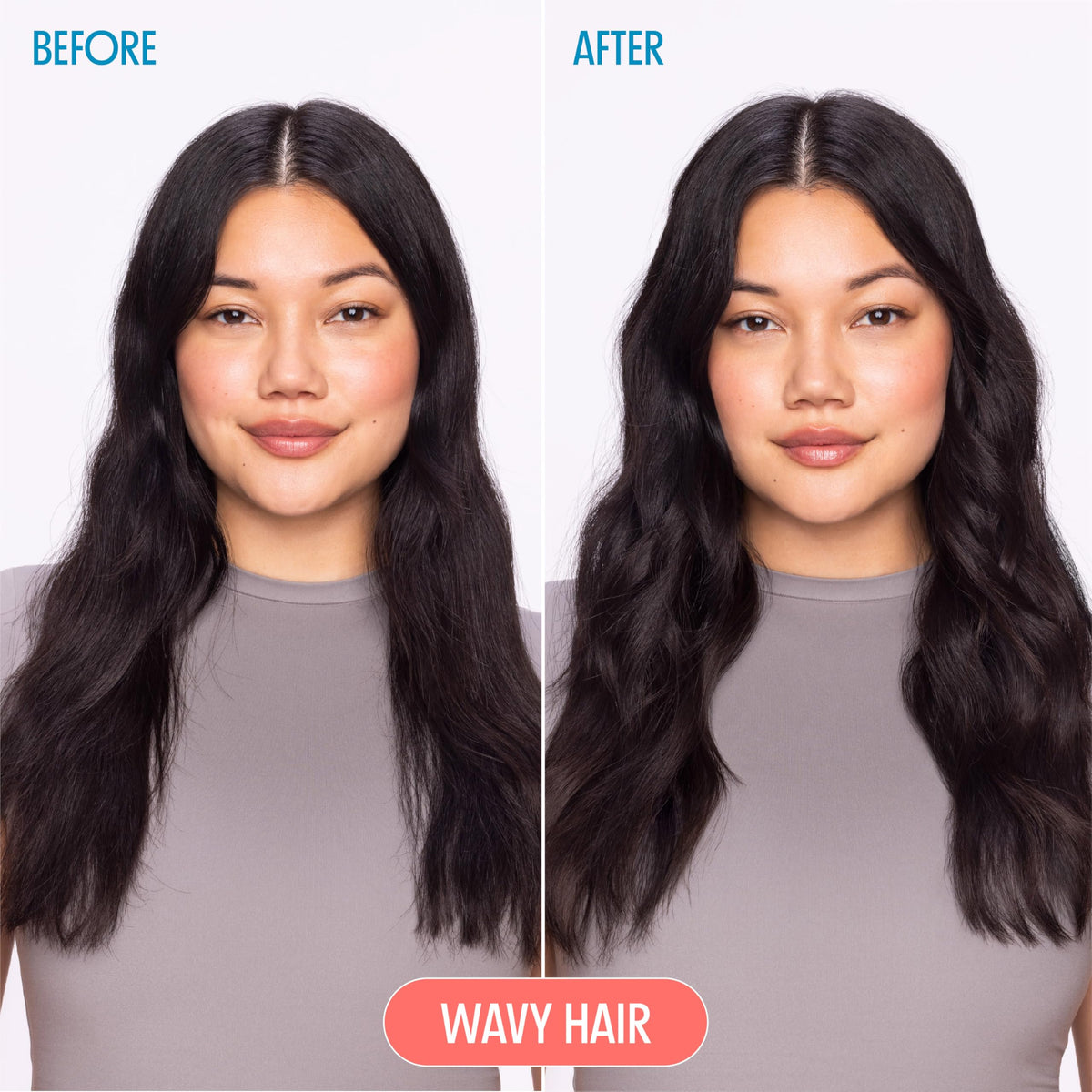 Beach Babe foam application demonstrating effortless wave formation