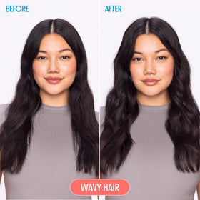 Beach Babe foam application demonstrating effortless wave formation