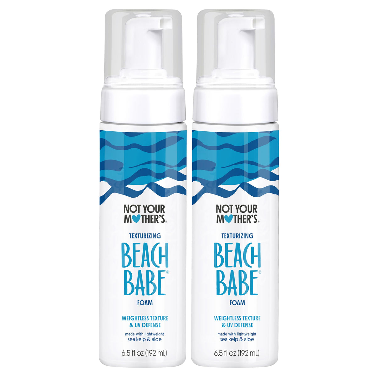 Not Your Mother's Beach Babe Foam bottle, easy beachy styling in a 2-pack