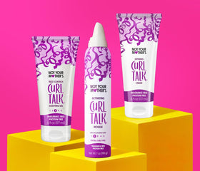 Not Your Mother's Curl Talk flake-free hold on defined curls without crunch.