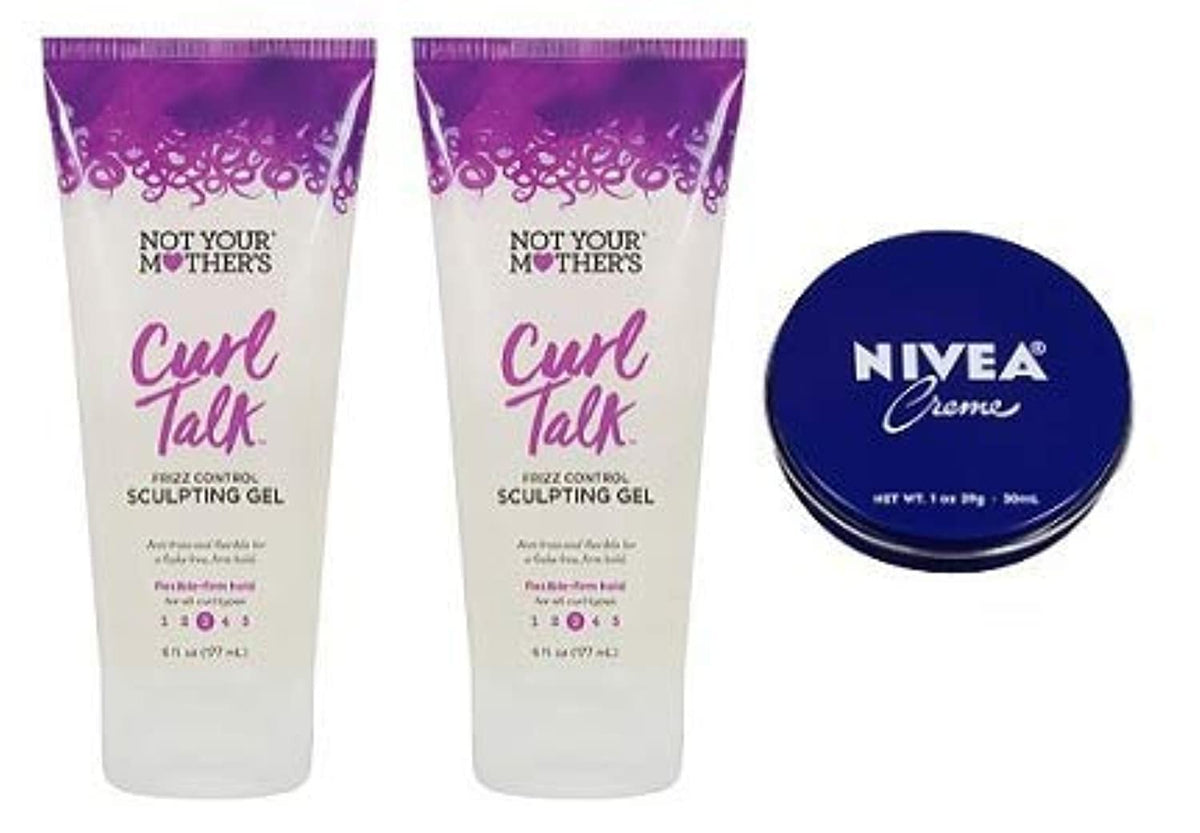 Not Your Mother's Curl Talk Frizz Control Gel bottle showing frizz control and defined curls