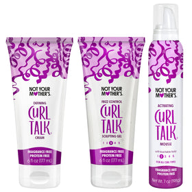 Not Your Mother's Curl Talk frizz-control gel bottle for strong definition.
