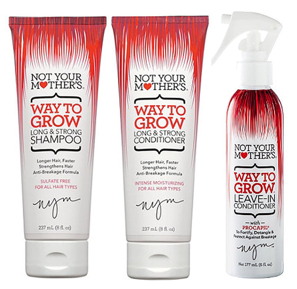 Not Your Mother's Way to Grow shampoo bottle for a refreshing cleanse and detangling.