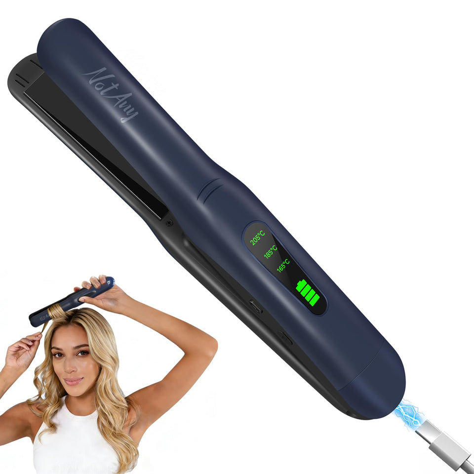 NOTANY cordless straightener in pocket-size design for on-the-go touch-ups