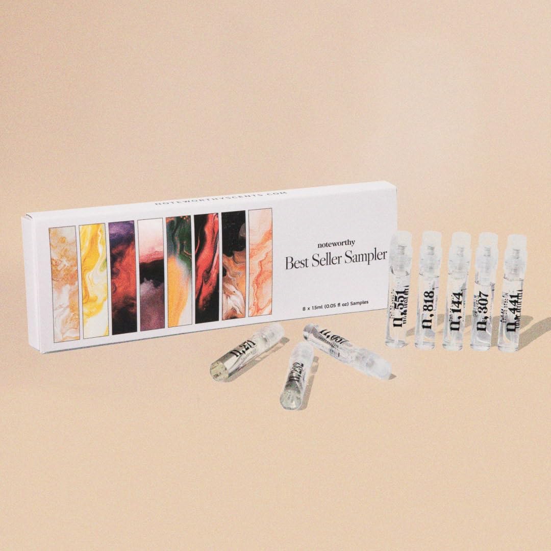 Noteworthy Fragrance Sampler Set jasmine note sample for floral glow