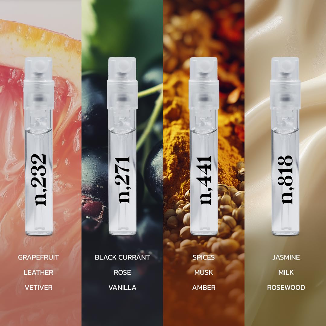Noteworthy Fragrance Sampler Set vanilla note sample for cozy warmth
