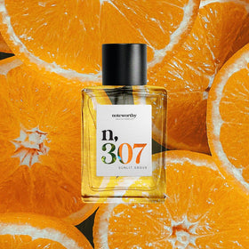 Noteworthy n,307 sandalwood warmth close-up, signaling lasting comfort.