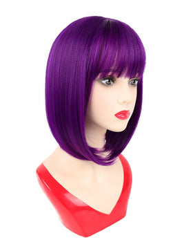NOTICEME short straight bob wig with bangs offers versatile styling options.
