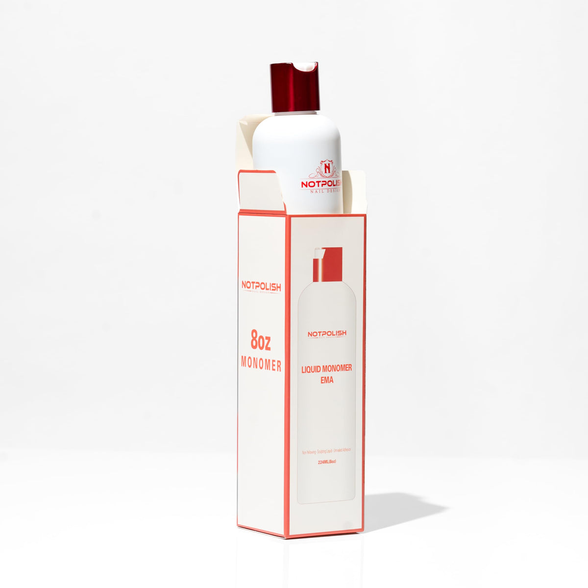 Notpolish Liquid Monomer 8oz USA-made bottle emphasizes quality and safety