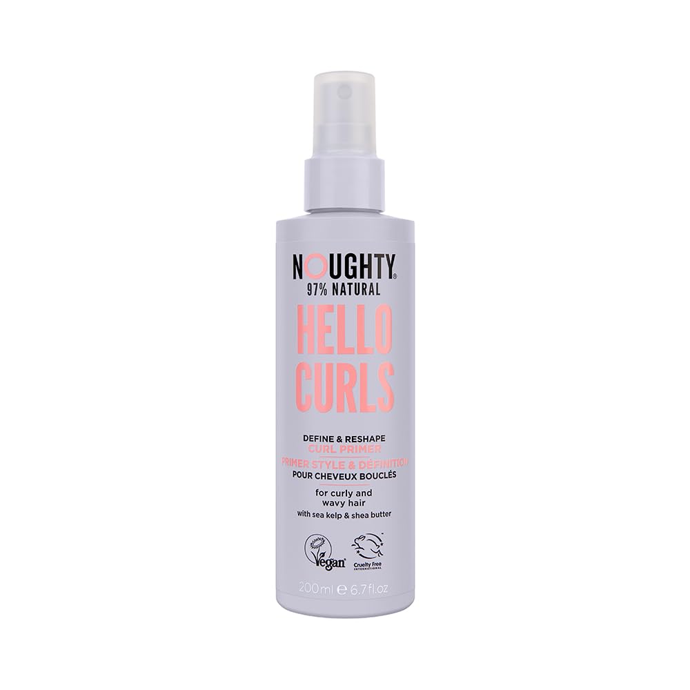 Noughty Hello Curl Define Primer bottle front for defined curls