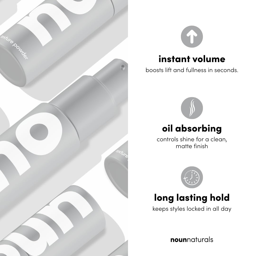 NOUN Glacial Clay Powder applied to roots adds instant texture and lift.