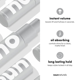 NOUN Glacial Clay Powder applied to roots adds instant texture and lift.