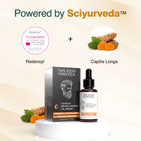 NOURISH MANTRA Redensyl Capilia Longa action bottle stimulates growth.