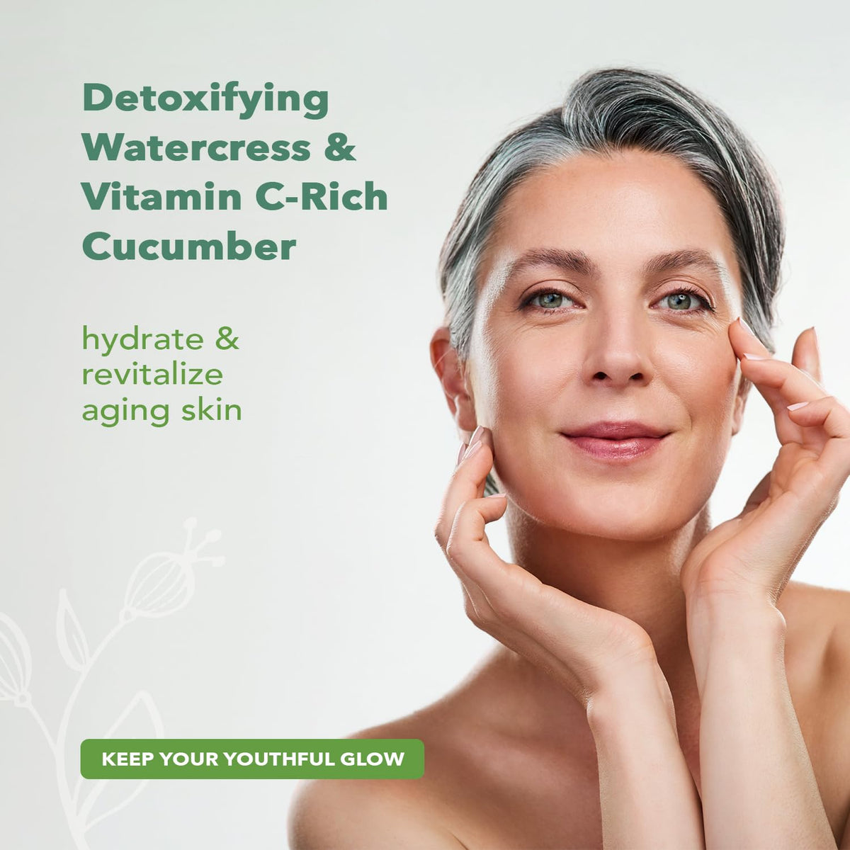 Nourish Organic Face Cleanser hand application demonstrates daily use