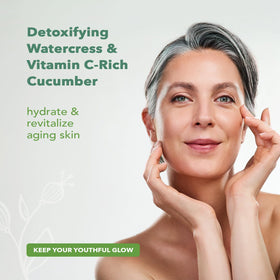 Nourish Organic Face Cleanser hand application demonstrates daily use