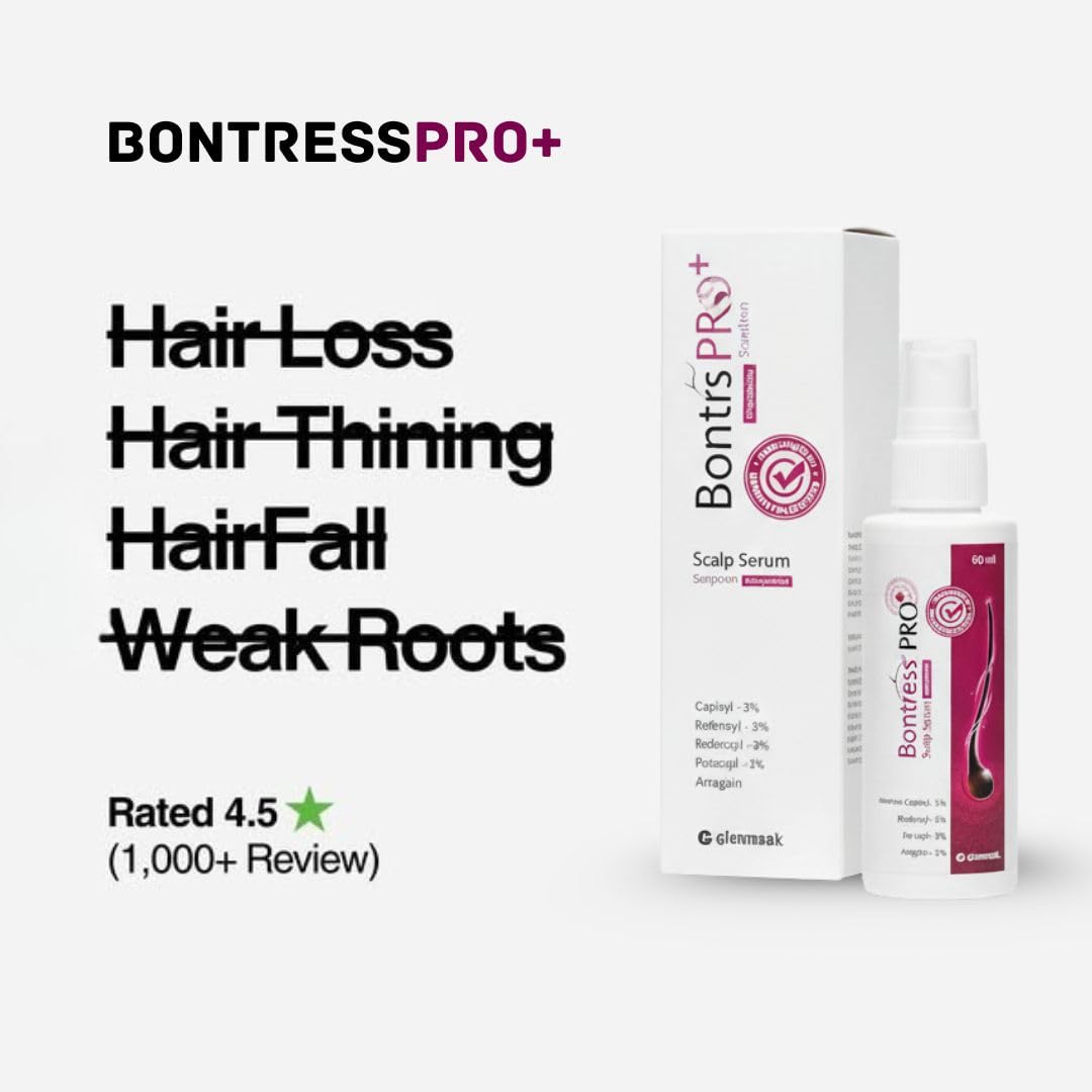 Nova Bloom Bontress PRO+ quick-absorption serum shown under bright lighting.