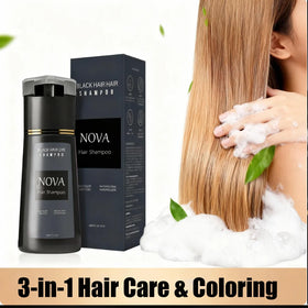 Nova hair shampoo at-home application with no bowls or brushes needed