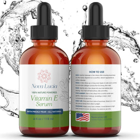 Nourished hair, nails, and skin with Nova Lucia Vitamin E Oil.