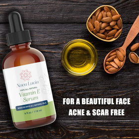 Scar and stretch mark area treated with Nova Lucia Vitamin E Oil.