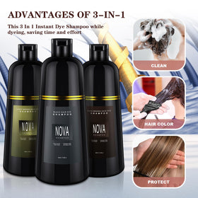 Nova Shampoo at-home use for convenient gray hair refresh